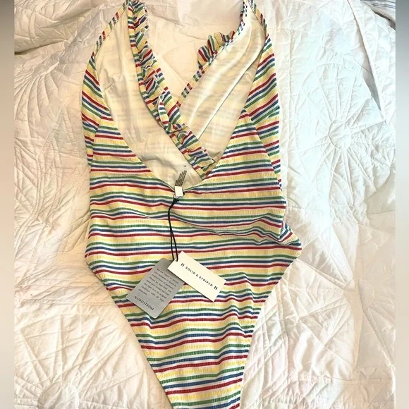 Solids and Striped- Nadine- swimsuit Sz-Lg Multicolored- New w/tags & liner - Picture 10 of 12